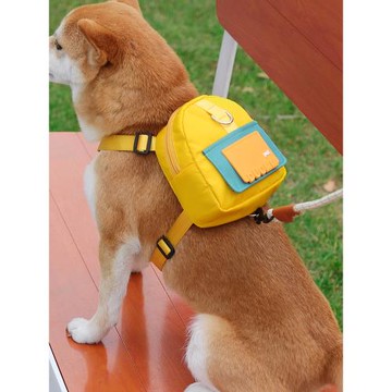 寵物狗狗自背包柴犬外出書包零食便攜包泰迪中小型犬牽引繩胸背帶