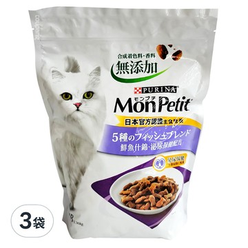 MonPetit 貓倍麗 成貓用 鮮魚什錦泌尿保健配方乾糧  1.36kg  3袋  鮪魚 + 鮭魚 + 鯛魚
