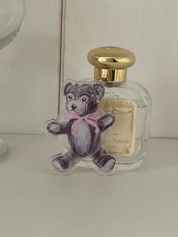 Clear Teddy Bear Acrylic Phone Grip