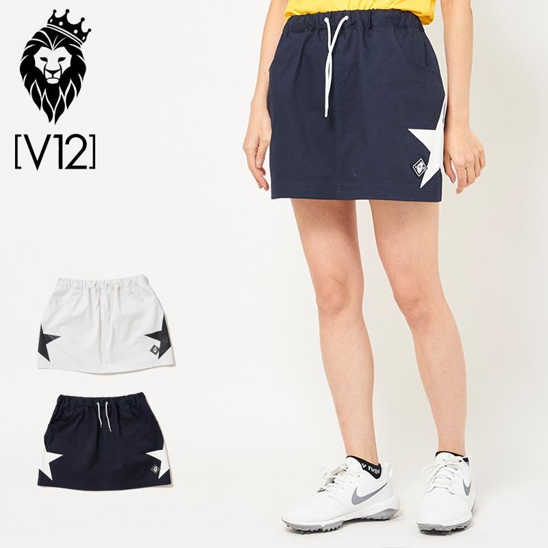 V12 ゴルフ ヴィ・トゥエルヴ レディース スカート BIG STAR SKIRT ...