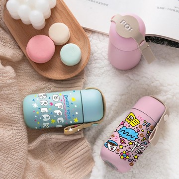 【獨家聯名】日本插畫家Kazuharinnu 迷你口袋保溫杯150ml (2色)