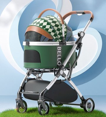 古德斯wm01-t 鋁合金拉桿寵物推車(車包分離\附雨罩\網路人氣推薦bello寵物推車)