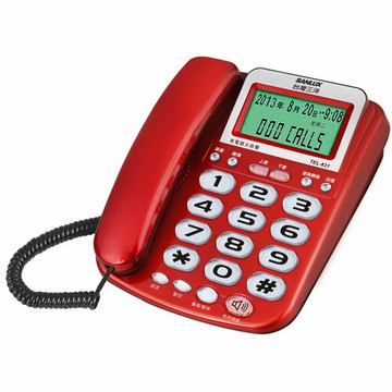 【折50+10%回饋】【TEL-831】 台灣三洋 SANLUX (SANYO)來電顯示有線電話機 TEL-831