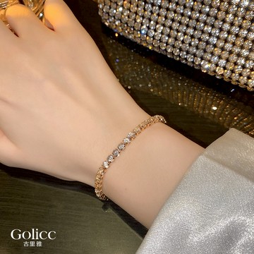 【Gulicc 】古莉可 手鍊 韓國輕奢滿鑽手鍊