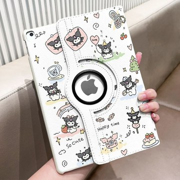 ipad10 A16 平板保護殼pro2024款11寸可愛卡通Air6/5/4旋轉皮套MINI防摔789代
