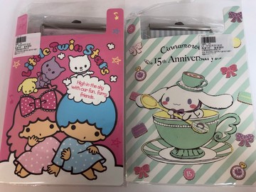大賀屋 台灣製 三麗鷗 PP 版夾 附 信紙 大耳狗 雙子星 版夾 文件夾 正版 授權 T0001 131-T0001 132