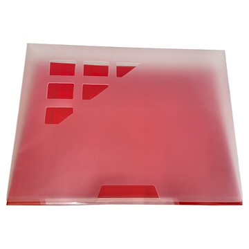 PP主色板資料簿 附盒 A4  80入  紅色  1本