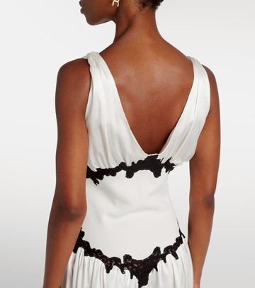 Gabriela Hearst Highland embroidered silk and wool gown