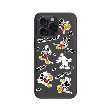 iPhone 15 Pro Max SolidX 黑 - 迪士尼-米奇 Mickey - Sticker-嘿嘿米奇