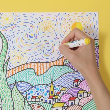 英國Flowermonaco可水洗圓頭彩色筆24色