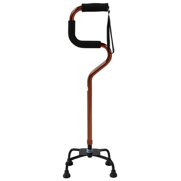 康逸 雙握把四腳助行杖 E252  咖啡色  1個  79~91cm