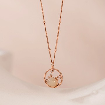 【龍年行大運】[925純銀]星辰守護龍和田玉項鍊