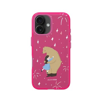 iPhone 16 Clear 粉漾桃 - 咻咻熊 XiuXiubear - 星塵