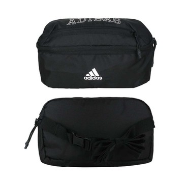 ADIDAS 小型運動腰包-臀包 側背包 斜背包 肩背包 3.8L 愛迪達 GU0890 黑白