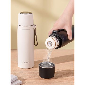 保溫杯女生316不銹鋼高顏值2025新款水杯男學生一蓋兩用簡約杯子