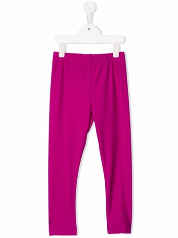 Douuod Kids - high-waist stretch leggings - kids - Spandex/Elastane/Polyamide - 14 yrs - Pink