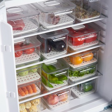 抽屜式冰箱收納盒冷凍保鮮盒整理廚房食品專用儲物盒食物收納神器
