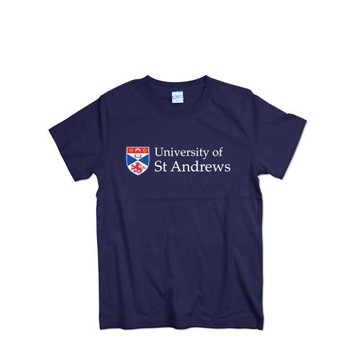 St Andrews英國圣安德魯斯大學校服T恤青少年夏季純棉印花班服T恤