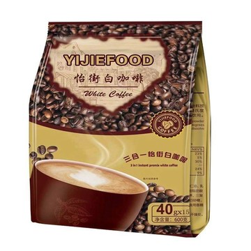 臺灣現/貨✨黑咖啡  咖啡3合1馬來西亞風味怡街白咖啡原味特濃600g15*40g提神咖啡粉正品