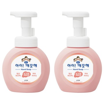 LION 獅王 趣淨 洗手慕斯 水蜜桃香  250ml  2瓶