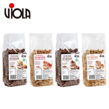 Viola 德國蜂蜜烤脆穀片 400g 經典可可/經典杏仁/草莓/可可香蕉片