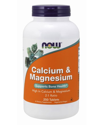 NOW Calcium & Magnesium 250 Tablets