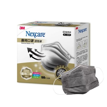 3M Nexcare 醫用活性碳口罩 100入