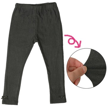 akachan honpo - 10分內搭褲-彈性雙面羅紋-深灰色