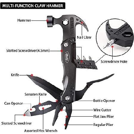 サバイバルギアと装備 コンパクトキャンプギア 14イン1 ハンマー