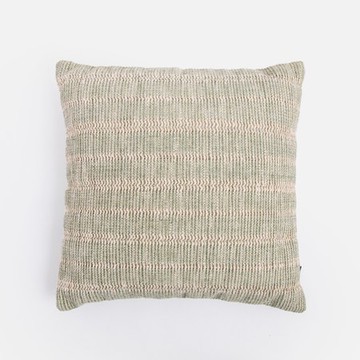 艾禮思緹花編織棉質抱枕套50x50cm 琉璃綠