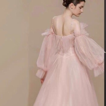 【限時下殺】新娘婚紗配飾手套婚紗袖子遮手臂影樓拍照超仙結婚短款網紗袖套女
