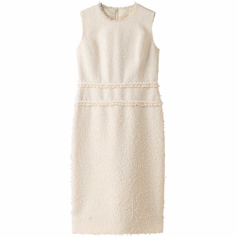 Anayi アナイ ファンシーツイードiラインワンピース レディース ベージュ 36 通販 Lineポイント最大get Lineショッピング