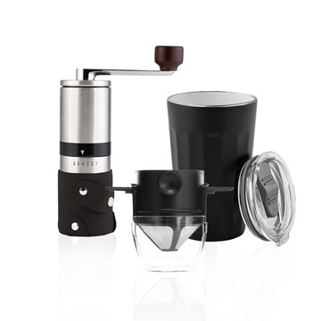 PO: 丹麥棱角保溫杯咖啡三件組(棱角保溫杯460ml-共3色/不鏽鋼磨芯咖啡磨/咖啡濾網)