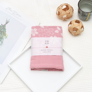 今治拔染三重紗毛巾-櫻