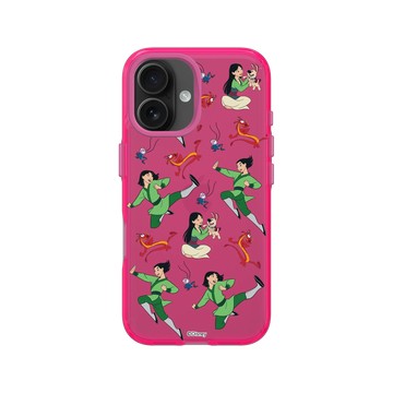 iPhone 16 Clear 粉漾桃 - 迪士尼-公主系列 Disney Princess - 花木蘭