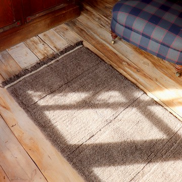 西班牙 Lorena Canals｜絲絨羊毛可機洗地毯 夜棕 長型