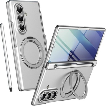 Z Fold8 / 7 / 6 系列殼 【ACE_CASE]SAMSUNG Galaxy Z Fold8 Ultra清輝A01驚雷/帶筆/鉸鍊中軸全包/殼膜一體/360指環手機殼