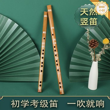 【專業入門】豎笛 6孔豎笛 高音豎笛 民族樂器 學生樂器 天然竹製 F調G調可選 成人兒童初學者適用 附贈教材