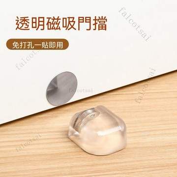 3入 透明門吸 防撞門擋 門擋防撞硅膠阻門器 家用免打孔圓形透明門碰衛生間門吸創意防撞貼