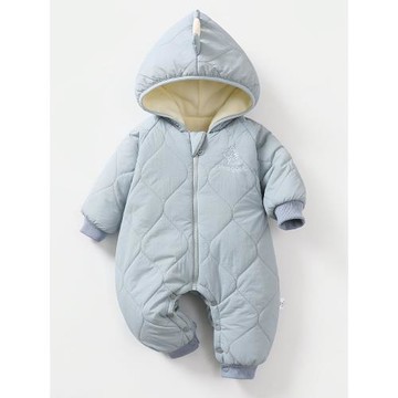 寶寶冬裝連體衣新生兒嬰兒加厚哈衣超萌可愛外套秋冬外出棉服棉衣