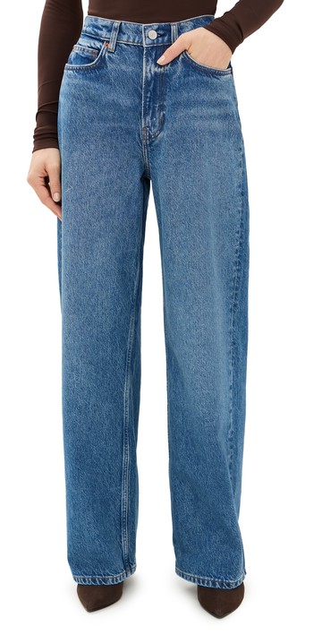 Reformation Wes High Rise Wide Leg Jeans Pelican 26