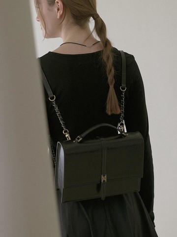 Classic Logo Convertible 3-Way Backpack [Black]