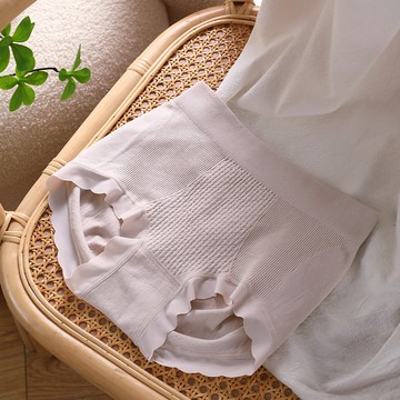 【Maggie+】高腰無痕純棉無縫高彈舒適收腹提臀女用內褲-奶茶色