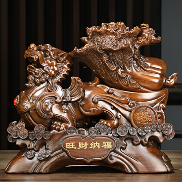 招財貔貅擺件白菜皮丘家居客廳電視柜酒柜辦公室桌裝飾品開業禮品