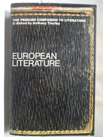 【書寶二手書T1／原文書_MQV】European Literature_Anthony Thorlby