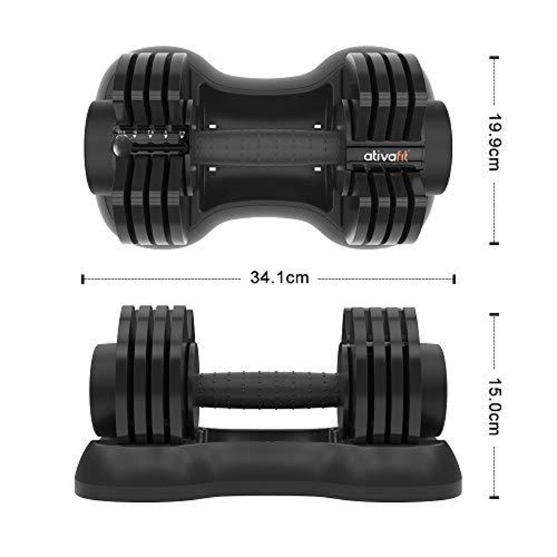 ATIVAFIT ダンベル 可変式 12.5kg 20kg 25kg 30kg 可変式ダンベル 一台