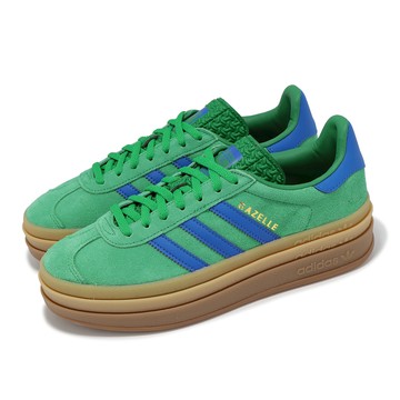 [ACS] adidas 休閒鞋 Gazelle Bold W 女鞋 綠 藍 厚底 增高 拼接 復古 麂皮 愛迪達 IE1370