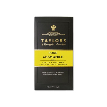 Taylors 英國皇家泰勒-清新洋甘菊茶20入/盒(獨立包裝,無咖啡因花茶包,雨林聯盟及女王皇家認證)