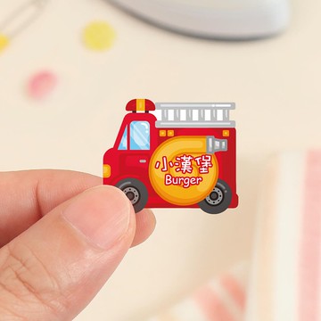 【正版原創】熨燙式 防水燙布貼-可愛車車2/60入-燙H款