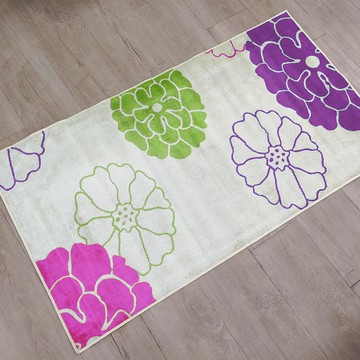 比利時 奧瓦自然系絲質地毯 朵朵粉 70x120cm